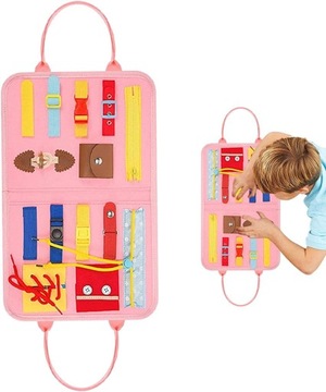 KSIĄŻKA MANIPULACYJNA SENSORYCZNA MONTESSORI 3D