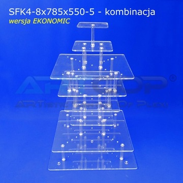 Тарелка из оргстекла на 100 порций, Торты, Печенье