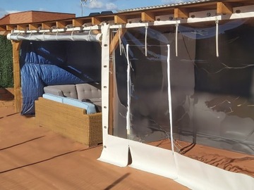 ПРОЗРАЧНЫЙ КРЕЗОН ПВХ КРЫШКА ПОКРЫТИЕ ИЗ ПЛЕНКИ ПВХ СТРОИТЕЛЬСТВО ТЕРРАСЫ