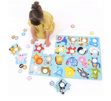 Большой пазл с дырочкой, 48 деталей. Алфавит