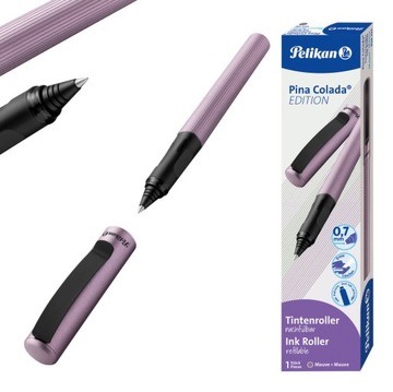 Pióro kulkowe Pina Colada prawo/ leworęcznych naboje Mauve metallic PELIKAN