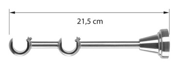 KARNISZ PODWÓJNY 360 CM 19+19 MM SUN METALOWY 3 KOLORY RENA