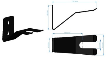 ПОДВЕСКА ДЛЯ БЕНЗИНОВОЙ ЩЕТКИ ДЕРЖАТЕЛЬ BRUTTER БЕНЗИНОВАЯ ЩЕТКА МНОГИЕ ВОЗМОЖНОСТИ ПОДВЕСКИ