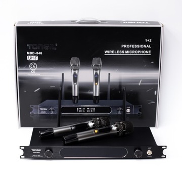 Беспроводная система Tonsil MBD 846 с приемником и 2 ручными микрофонами