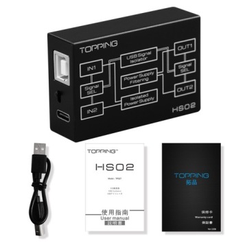 Topping HS02 — USB-изолятор | 32 бит 768 кГц | DSD512