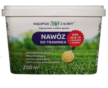 Nawóz do trawnika Trawy z Iławy wieloskładnikowy NPK magnez siarka