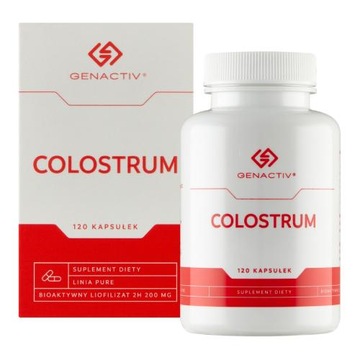 Colostrum, na zmęczenie, na zmiany skórne 120 kapsułek