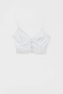 Pull & Bear ltu CROP TOP KORONKA XS