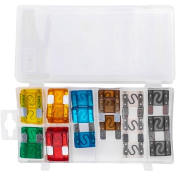 КОМПЛЕКТ АВТОМОБИЛЬНЫХ ПРЕДОХРАНИТЕЛЕЙ MAXI, 24 ШТ.