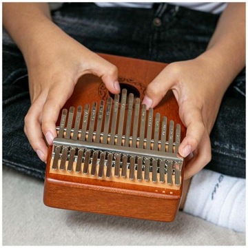 KALIMBA Instrument PIANINO 17 Деревянный декорированный футляр НАБОР АКСЕССУАРОВ