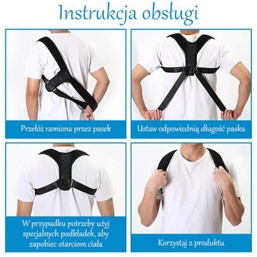 KOREKTOR POSTAWY PLECÓW STABILIZATOR UNIWERSALNY PAJĄCZEK NA PROSTE PLECY