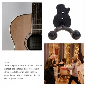 Ukulele uchwyt Gitara basowa stojak ścianie