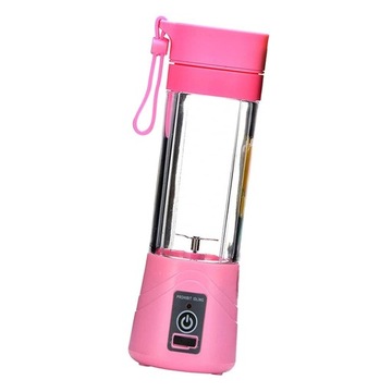 Przenośny Blender Mała Sokowirówka Filiżanka Owoc Różowy