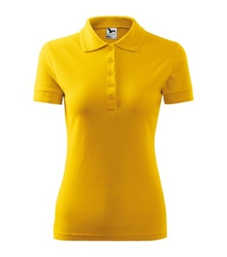 KOSZULKA polo DAMSKA PIQUE MALFINI 210 T-SHIRT żółta L
