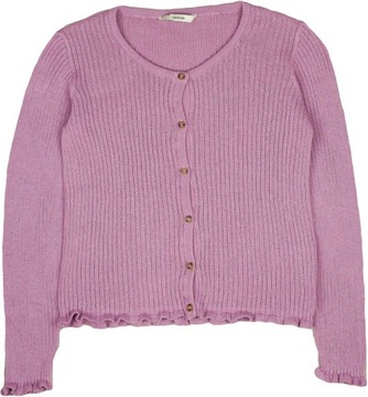 George Dziewczęcy Liliowy Sweter Sweterek Rozpinany Kardigan 116-122 cm