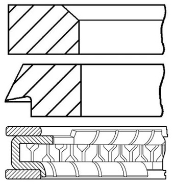 КОМПЛЕКТ КОЛЬЦА ПОРШНИ GOETZE 08-408800-00 VOLVO 