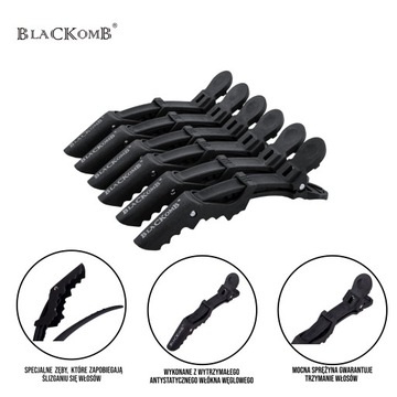 Заколки для волос BLACKCOMB Carbon 6 шт.