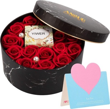 FLOWER BOX MYDŁO + ŚWIECA ZAPACHOWA DUŻY ZESTAW 01