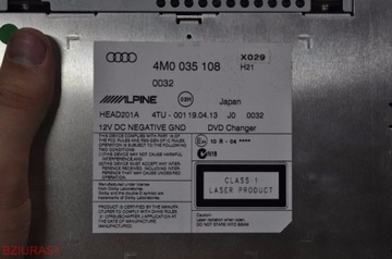 DVD-ЧЕЙНДЖЕР ALPINE 4G AUDI A6 C7 FL 4M0035108