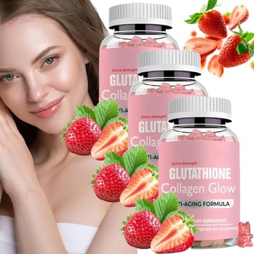 Glutathione Collagen Glow, żelki kolagenowe z glutationem
