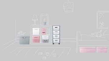 CURVER - Pojemnik plastikowy - Pudełko + pokrywka - Infinity - Koszyk 17 L