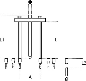 КОМПЛЕКТ 2-ПАНЕЛЬНЫХ СЪЕМНИКОВ ДЛЯ ШАРИКОВЫХ ПОДШИПНИКОВ 1547/C6