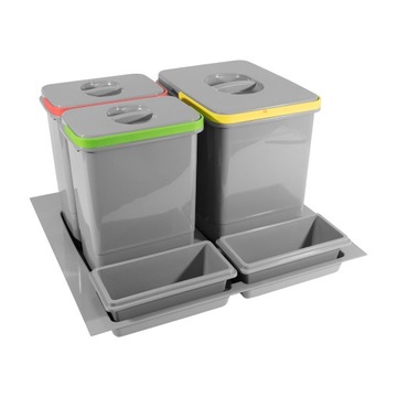 Kosz Segregator na śmieci 60 1x15L, 2x7 L MULTINO