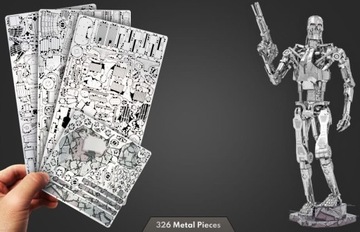 Металлический Терминатор Земли Т-800 металл 3D модель