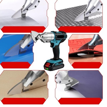 ЭЛЕКТРИЧЕСКИЕ НОЖНИЦЫ ДЛЯ РЕЗКИ СТАЛИ НОЖНИЦЫ ДЛЯ ЛИСТОВОГО МЕТАЛЛА 2 АККУМУЛЯТОРА 9000МАЧ 800ВТ