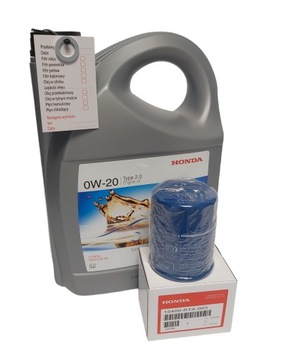 Oryginalny olej + filtr HONDA 0W20 type 2.0 4l