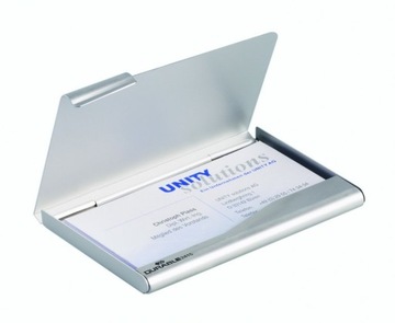 Etui na wizytówki BUSINESS CARD BOX aluminiowe 241523 DURABLE