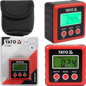YATO KĄTOMIERZ MIERNIk KĄTA ELEKTRONICZNY Z MAGNESEM POZIOMICA