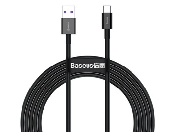 USB-C 66 Вт, 5 А, 2 м USB-кабель BASEUS Super Charge QC