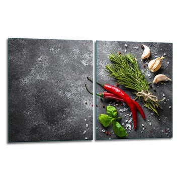 2x SZKLANA PŁYTA OCHRONNA NA KUCHENKĘ 40x52 CHILI SZKŁO HARTOWANE