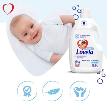 Молочко для стирки Lovela Baby White 2,9 л x4