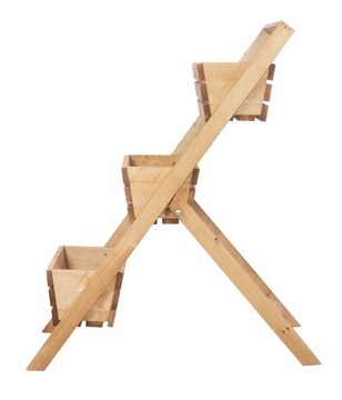 ДЕРЕВЯННАЯ ПОДСТАВКА ДЛЯ ЦВЕТОВ ЛЕСТНИЦА ПОДСТАВКА ДЛЯ ЦВЕТОВ ПОЛЬСКИЙ ИЗДЕЛИЕ СВЕТЛО-КОРИЧНЕВЫЙ 95 СМ