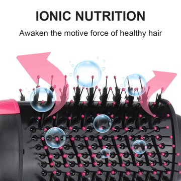 1000W Hair Dryer Hot Air Brush Styler and Volumizer Hair Straightener Curle