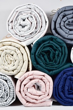 KOŁDRA BEZPOSZEWKOWA DZIECIĘCA, 100x140CM, BEZ POWLEKANIA, BŁĘKIT, PASKI