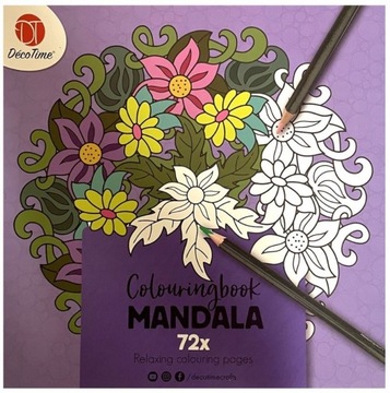 KOLOROWANKA DLA DOROSŁYCH MANDALA ANTYSTRESOWA 72k