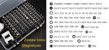 НАБОР ТОЧНЫХ ОТВЕРТОК И НАСАДОК TORX 115 ОТВЕРТКИ
