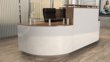 Стойка ресепшн R85 LED 330х210см с подсветкой