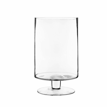 Świecznik szklany na nodze Koktajlowy 25cm fi 12cm