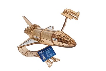 Wahadłowiec NASA Discovery Drewniany Model Mechaniczny Puzzle 3D UGEARS