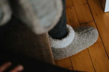 KRYSTA Мужские высокие тапочки из горной шерсти