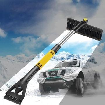 ЩЕТКА ДЛЯ СНЕГА ДЛИННАЯ ЩЕТКА ДЛЯ СНЕГА СО СКРЕБКОМ ДЛЯ ОКОН ЗИМА