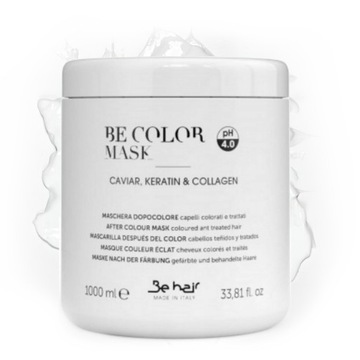 МАСКА ДЛЯ ОКРАШЕННЫХ ВОЛОС BE COLOR 1000 МЛ С КЕРАТИНОМ + ЗАЖИМ