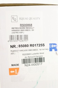 RS00868 ZRCÁTKO LEVÉ DO RENAULT KANGOO