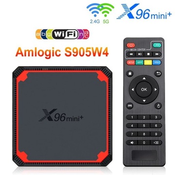 Hot sales X96mini+ network set-top box s905w4 Android TV box