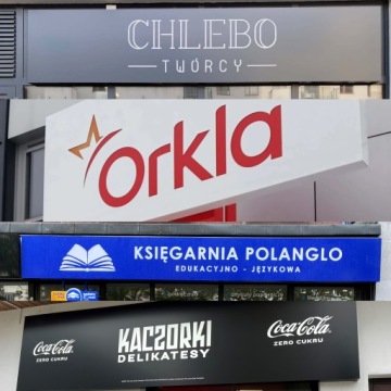 KASETON Reklamowy DIBOND KoloroweNapisy LED Płaski DOWOLNY KOLOR mat połysk