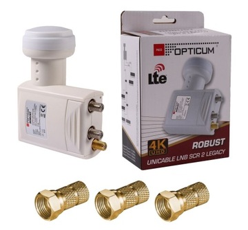 Konwerter Unicable 4K Multiroom Canal+ 4szt Wtyk F